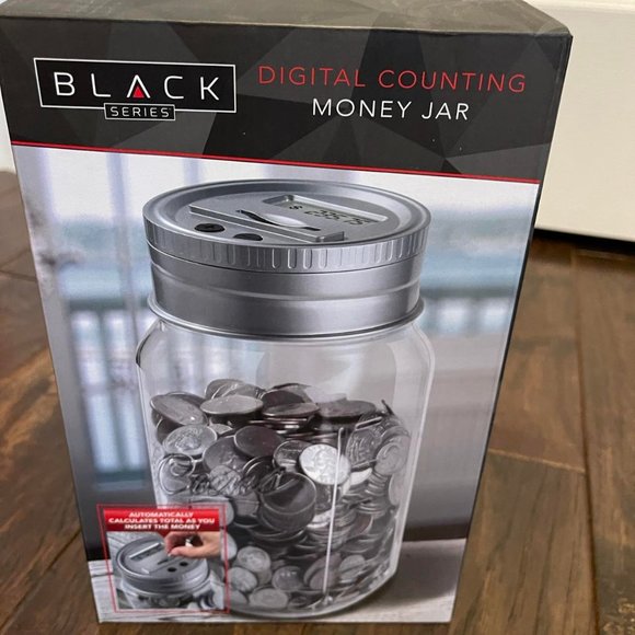 NIB - BLACK SERIES Digital Counting Money Jar - Picture 2 of 10